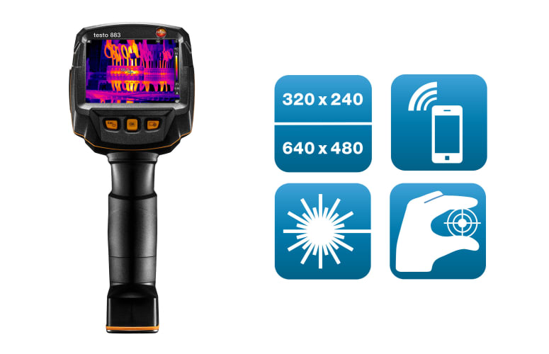 德图testo 883精密型红外热像仪热成像分辨率320x240像素手动对焦